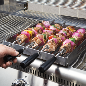 Grillspett med hållare